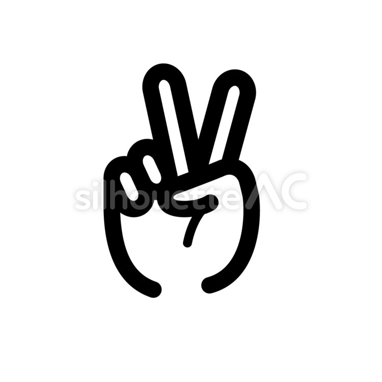 An image of scissors hand symbol